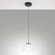 Lampada a sospensione moderna a LED dimmerabile singolo diffusore in vetro