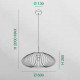 Lampada a sospensione moderna con struttura in metallo dal design moderno