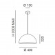 Lampada a sospensione per cucina con struttura in metallo dal design moderno