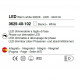 Lampada a sospensione piccola a LED con struttura in metallo dal design moderno