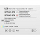 Lampada a sospensione rotonda a LED con 3 diffusori in vetro