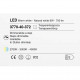Lampada a sospensione rotonda a LED con singolo diffusore in vetro