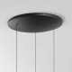 Lampada a sospensione rotonda a LED dimmerabile 3 diffusori in vetro