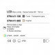 Lampada a sospensione singola a LED con diffusore in vetro dal design moderno