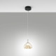 Lampada a sospensione singola a LED con diffusore in vetro dal design moderno