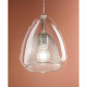 Lampada a sospensione singola con diffusore in vetro dalle linee moderne