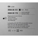 Lampada da comodino con struttura in metallo paralume in vetro in stile moderno