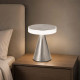 Lampada da comodino LED moderna dimmerabile in metallo