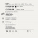Lampada da comodino moderna con doppio led struttura in metallo e legno