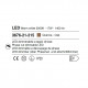 Lampada da parete a led con diffusore legno e acrilico dallo stile moderno
