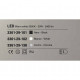 Lampada da parete lunga a LED con struttura in metallo in stile moderno
