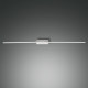 Lampada da parete lunga a LED con struttura in metallo in stile moderno