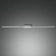 Lampada da parete lunga a LED con struttura in metallo in stile moderno