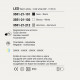 Lampada da parete orientabile a led dal design moderno ed elegante