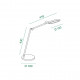 Lampada da scrivania a LED orientabile e dimmerabile con struttura in metallo