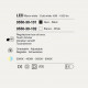 Lampada da scrivania a LED struttura in alluminio dal design moderno