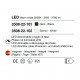 Lampada da soffitto con 2 luci a LED con struttura in metallo in stile moderno