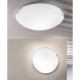 Lampada da soffitto in metallo grande diffusore in vetro a risparmio energetico