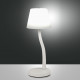 Lampada da tavolo a led con diffusore in vetro e struttura in metallo