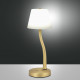 Lampada da tavolo a led con diffusore in vetro e struttura in metallo