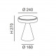 Lampada da tavolo a Led dimmerabile struttura in metallo dal design moderno