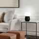 Lampada da tavolo a LED moderna e diffusore in vetro soffiato
