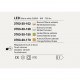 Lampada da tavolo a LED moderna in metallo e diffusore in vetro soffiato