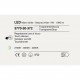 Lampada da tavolo a led struttura in metallo e diffusore in vetro borosilicato