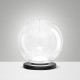 Lampada da tavolo a led struttura in metallo e diffusore in vetro borosilicato