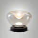 Lampada da tavolo a led struttura in metallo e diffusore in vetro borosilicato