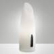 Lampada da tavolo con diffusore in vetro soffiato dal design moderno