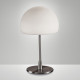 Lampada da Tavolo con struttura in metallo e diffusore in vetro soffiato