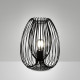 Lampada da tavolo grande struttura e diffusore in metallo dal design moderno