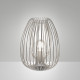 Lampada da tavolo grande struttura e diffusore in metallo dal design moderno
