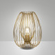 Lampada da tavolo grande struttura e diffusore in metallo dal design moderno