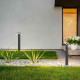 Paletto luce da giardino a LED da esterno in allumnio con diffusore orientabile