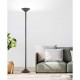 Piantana a led dal design moderno in metallo e diffusore in metacrilato
