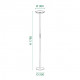 Piantana a led dimmerabile dal design moderno