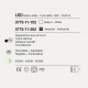 Piantana a led moderna con struttura in alluminio e diffusore in metacrilato
