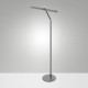 Piantana a led moderna con struttura in alluminio e diffusore in metacrilato