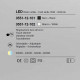 Piantana a led orientabile in metallo e diffusore in metacrilato