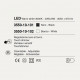 Piantana moderna da salotto con 2 luci a led con struttura in alluminio