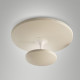 Plafoniera a LED con struttura in metallo e metacrilato dal design moderno