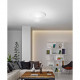 Plafoniera a LED con struttura in metallo e metacrilato dal design moderno