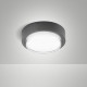 Plafoniera a led da esterno con struttura in alluminio e acrilico