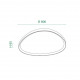 Plafoniera a LED in metallo con diffusore grande in metacrilato