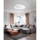 Plafoniera a LED in metallo con diffusore grande in metacrilato