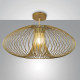 Plafoniera da soffitto con struttura e diffusore in metallo dal design moderno