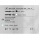 Plafoniera da soffitto in metallo a LED dimmerabile e diffusore in vetro