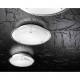 Plafoniera da soffitto piccola con diffusore in vetro a risparmio energetico